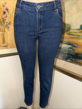 WHBM Dark Blue SKIMMER Stretch Jeans Size 8